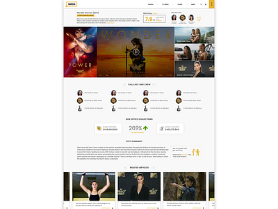 IMDb Redesign | Slide 2 imdb movie redesign ui ux website