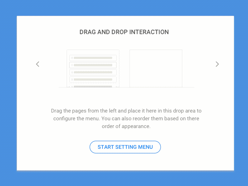 Drag Drop Interaction default state drag drop guide interaction page builder ui