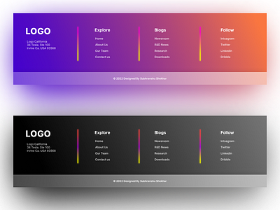 Custom footer design app branding custom design footer good graphic design illustration logo neon purple starwars trending ui uiux ux vector webapge webdesign website