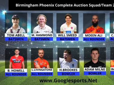 Birmingham Phoenix Complete Auction Squad Team 2022 cpl cpl 2022 cricket google sports