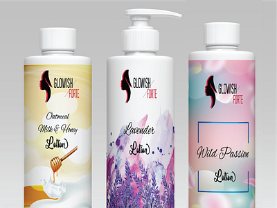 Lotion Bottle Labels designs graphic design labels labels design lotion bottle labels packaging designs