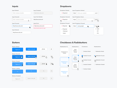 The Design System for the Job Search Marketplace candidate design design system employee employer entertaiment hire hiring job jobs losangeles pool producer site sketch ui web