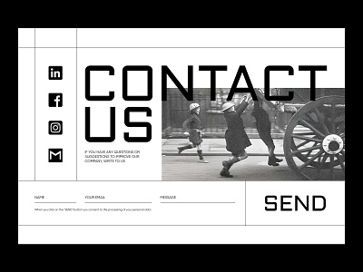 BLACK and WHITE contact form brutalism contact form design figma graphic design makeevaflchallenge makeevaflchallenge7