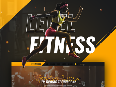 Website design for Level Fitness creative dark fit fitness gym health sport training ui ux website workout