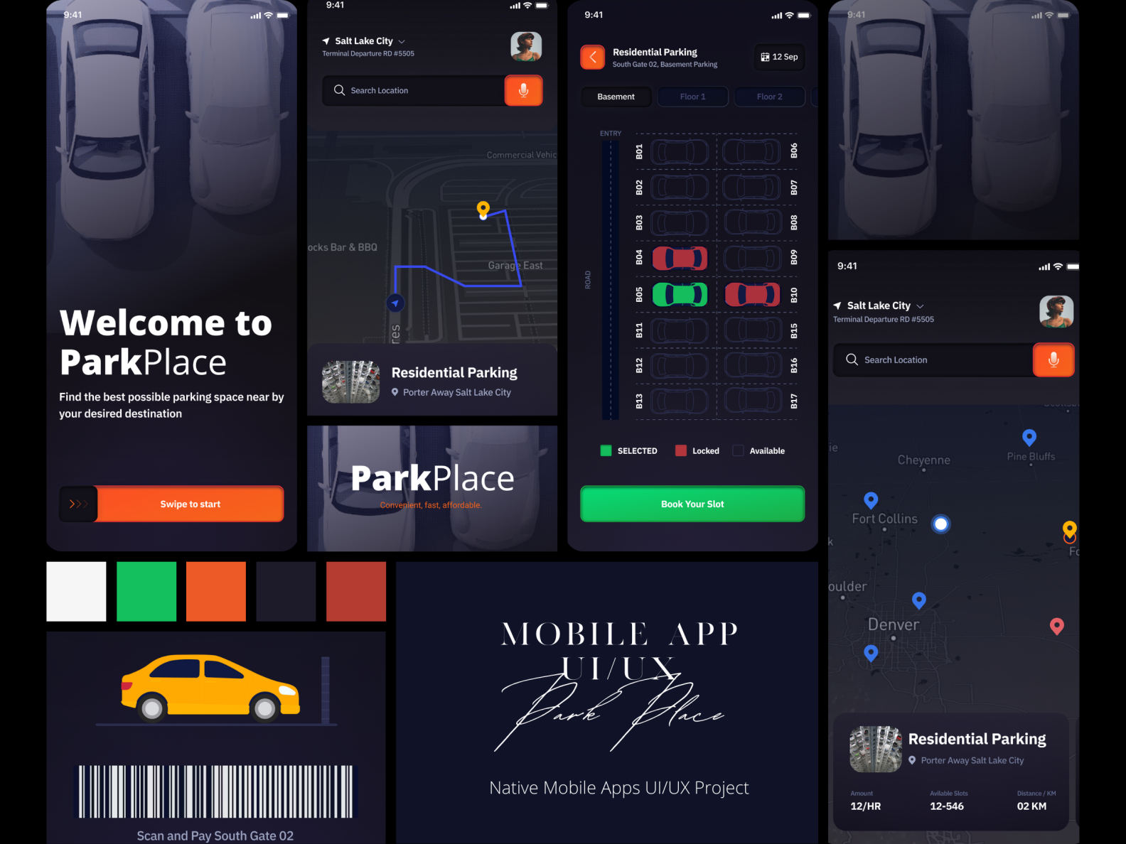 Edge Case Park Place App UI/UX Design by Edge Case LLC on Dribbble