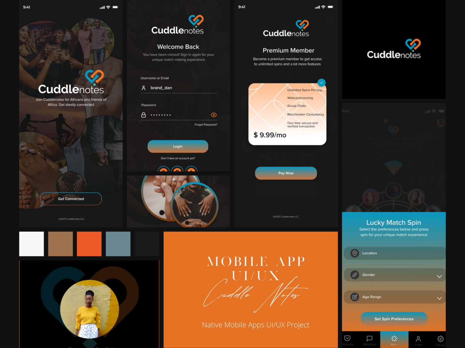 Edge Case True Match Making App UI/UX Design by Edge Case Studio on