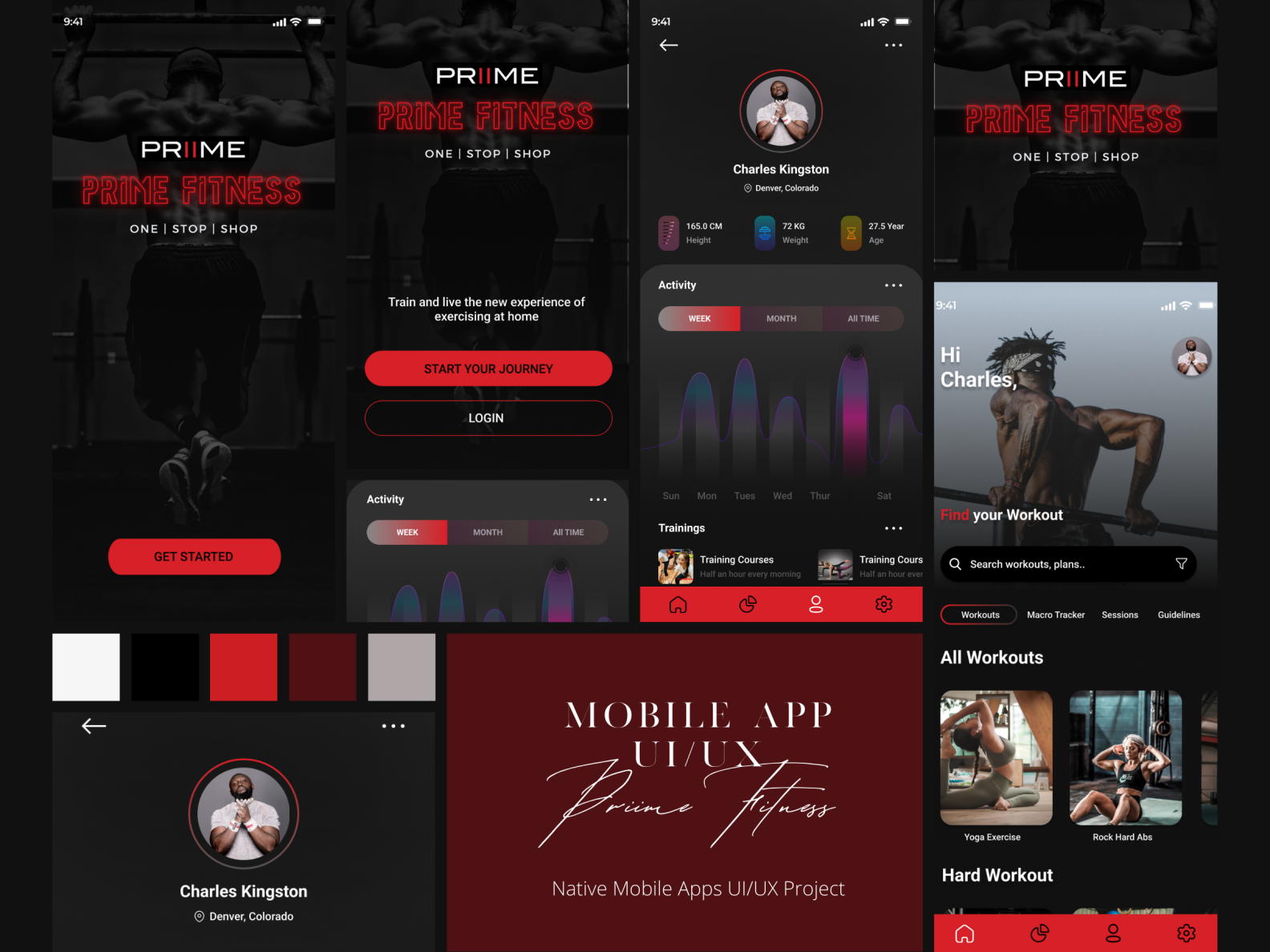 Edge Case Fitness Coaching App UI/UX Design by Edge Case Studio on