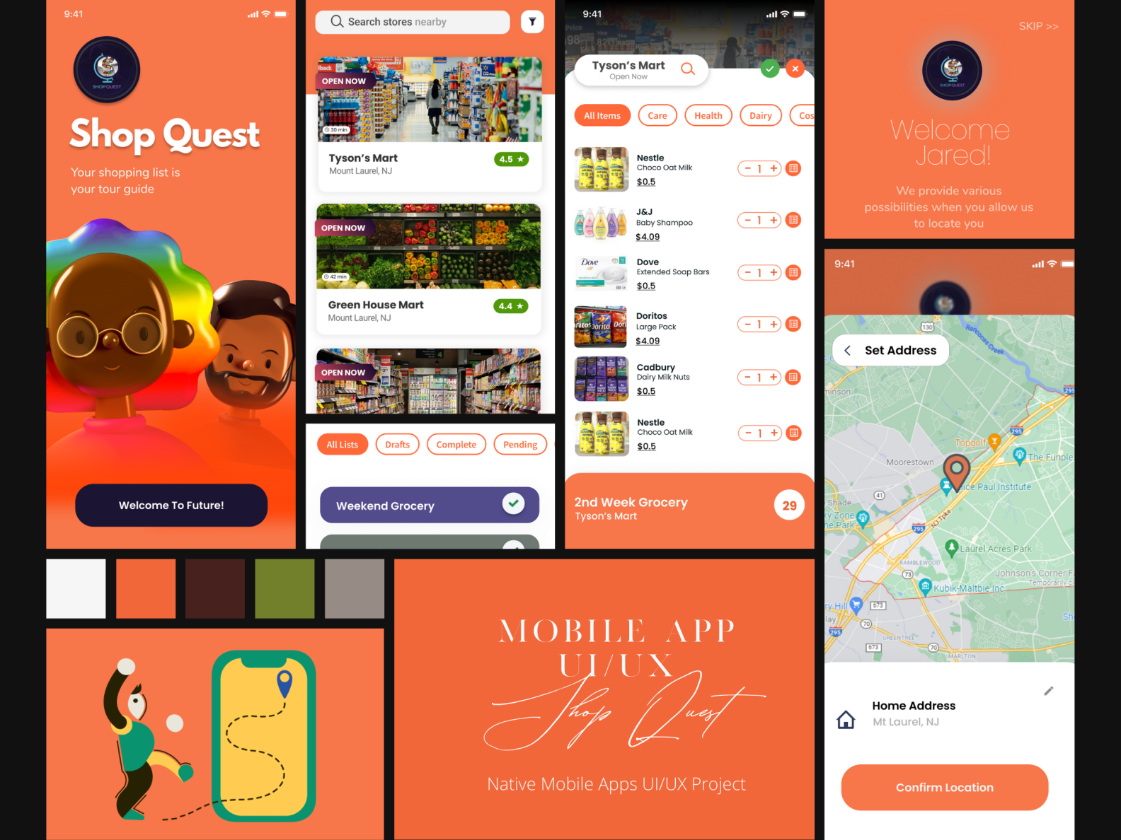 Edge Case Interactive Shopping App UI/UX Design by Edge Case LLC on