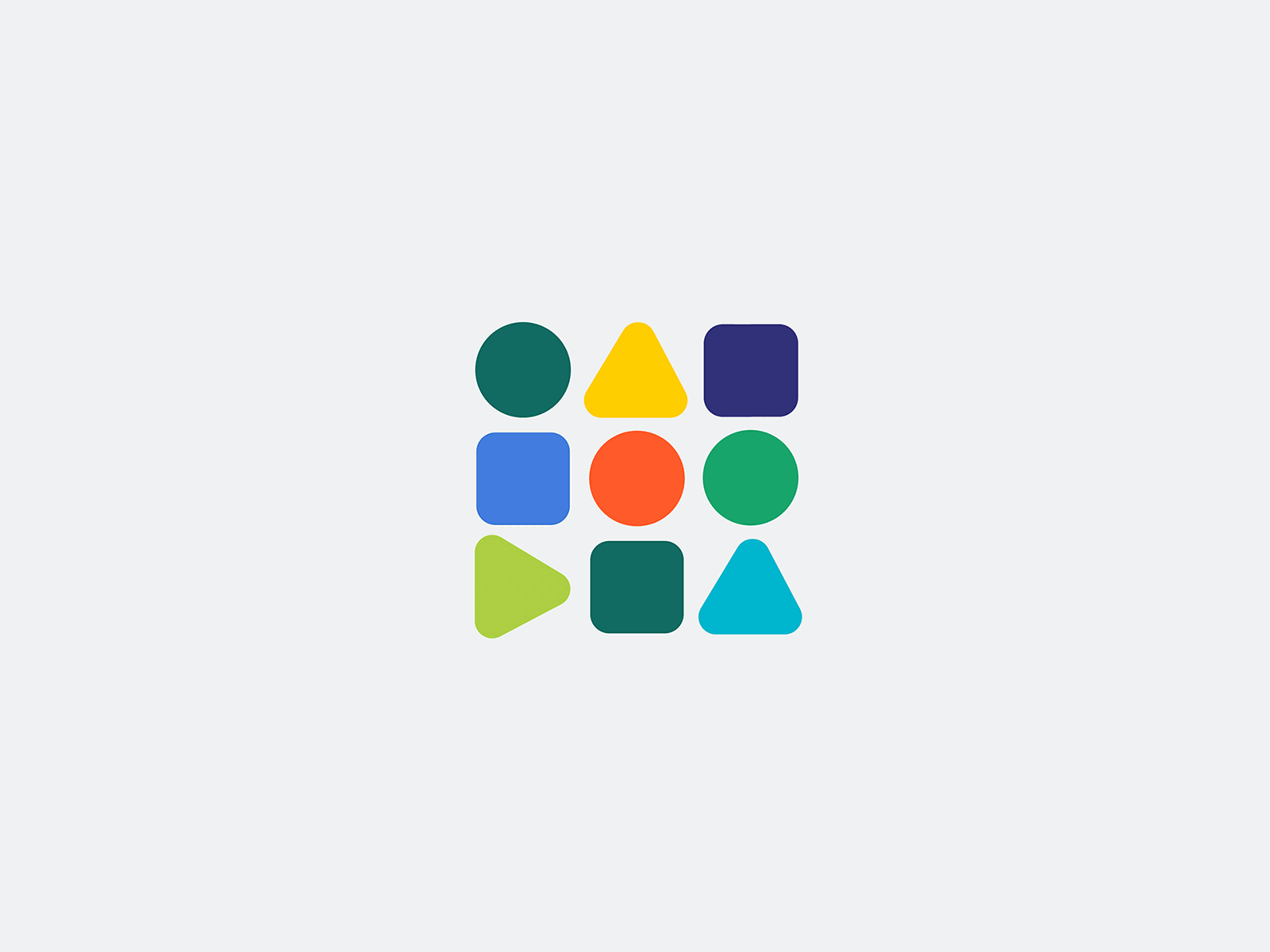 Animated geometric composition animation colours composition geometry gif icon loader loading motion shapes transitions ui