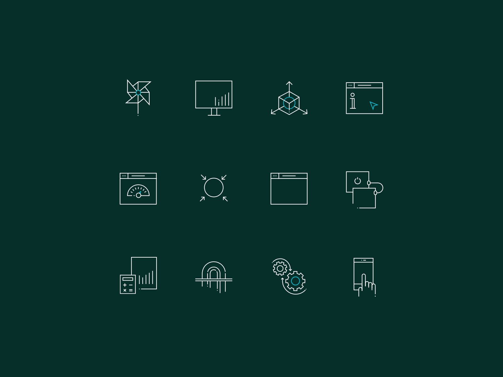 Animated icon set animated icons animation brand icons charts data icon set marketing reports stroke svg animation ui