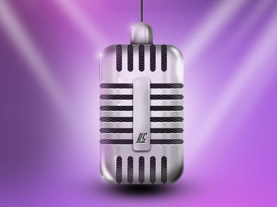 Old Style Microphone chrome icon microphone old style shiny
