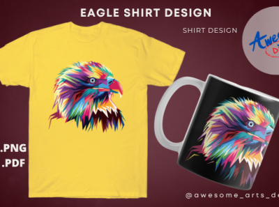 Colorful Eagle Design animation branding design design bird eagle colorful graphic design logo motion graphics typography