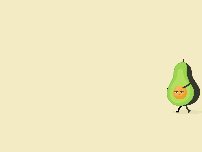 An avocado ae animation avocado china design gif illustration