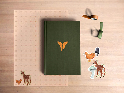 Woodlands Stationery Set branding design graphic design illustration stationery