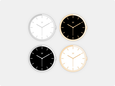 Minimalist Watches - Watch Face Colour Concepts