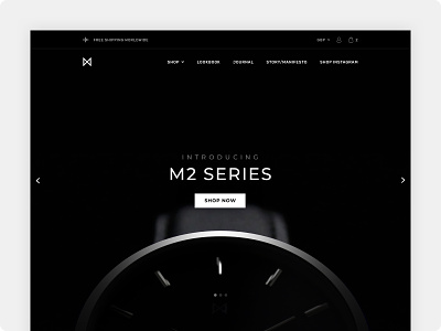 Minimalist Watches - Landing Page Concept #1
