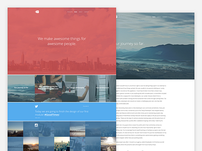 Appsbooth Blog design blog landscape minimal minimalism minimalistic scenery ui ux wordpress