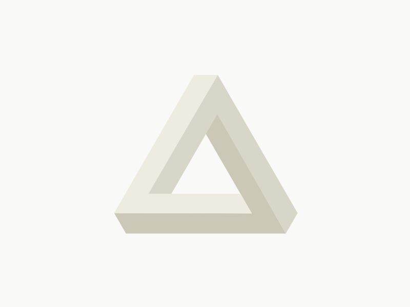 Penrose Triangle penrose triangle impossible penrose minimalistic minimalism minimal