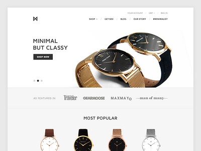 MinimalistWatches.com Redesign (in progress)