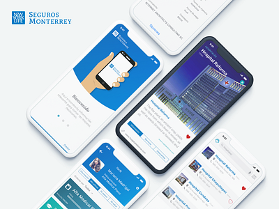 Seguros Monterrey App Design