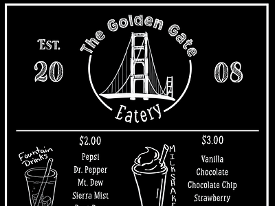 The Golden Gate Eatery Menu