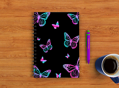 Butterfly Notebook design design graphic design illustration notebook product design