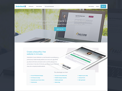 OrderDeck Custom Websites custom website marketing portfolio product shop startup web web app websites