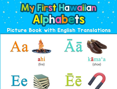 (EBOOK)-My First Hawaiian Alphabets Picture Book with English Tr app book books branding design download ebook illustration logo ui