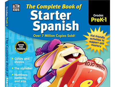(EPUB)-Complete Book of Starter Spanish Workbook for Kids, PreK- app book books branding design download ebook illustration logo ui