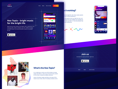 Neo Topia landing page