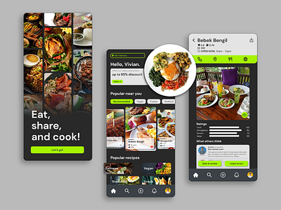 Food community app concept