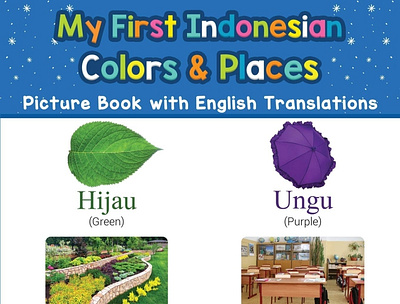 (READ)-My First Indonesian Colors & Places Picture Book with Eng app book books branding design download ebook illustration logo ui