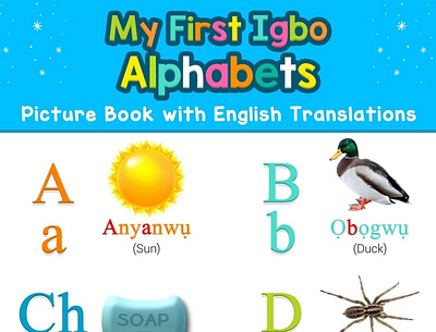 (EPUB)-My First Igbo Alphabets Picture Book with English Transla app book books branding design download ebook illustration logo ui