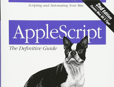 (READ)-AppleScript: The Definitive Guide, 2nd Edition app book books branding design download ebook illustration logo ui