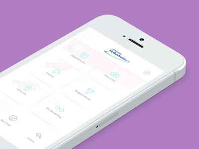 SmileTrack Dashboard clean color interface ios mobile ui ux