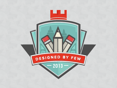 Designed By Few branding crest crown designed by few dxf made by few mxf pencil vector