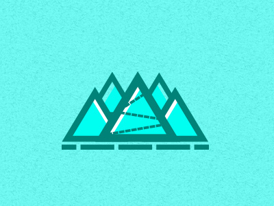 WIP arkansas branding clean color mark minimal mountains