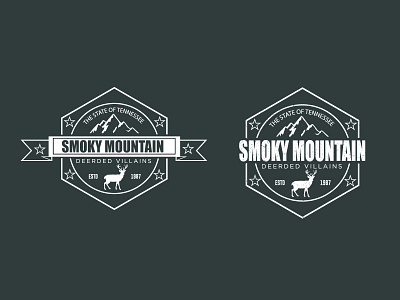 Smoky Mountain | Vintage Retro Logo | Badge Logo