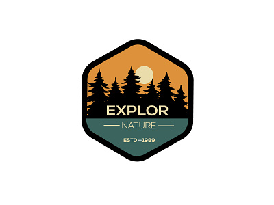 Vintage Logo | Explore Nature | Badge Logo badgelogo branding creative design explore graphic design logo nature retrologo vector vintagelogo