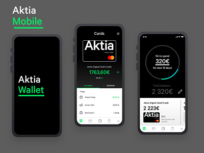 Aktia banking app design banking dashboad layout mobile ui ui