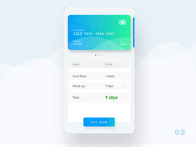 Daily UI | Checkout - #002 app checkout color dailyui design flat gradient ui ux