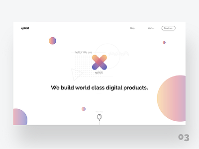 Daily UI:: #003 app bubbles color dailyui gradient landing page mobile ui