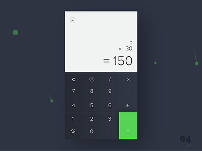 Calculator UI - Daily UI:: #004 app bubbles calculator color dailyui gradient mobile ui