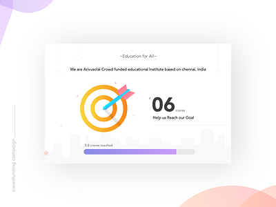 Crowdfunding Campaign - Daily UI:: #032 app bubbles color crowdfunding campaign dailyui funding gradient mobile money music player ui