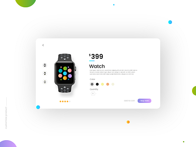 Customize Product - Daily UI:: #033 app apple watch bubbles color customize product dailyui gradient mobile songscustomize ui