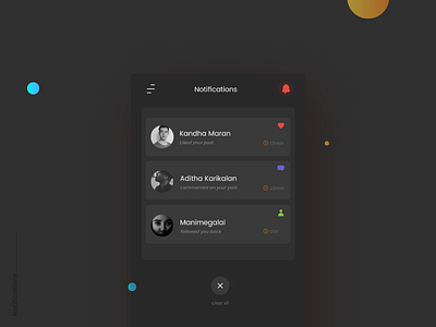 Notifications- Daily UI:: #049