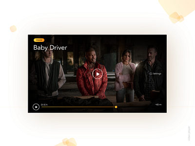 Video Player- Daily UI:: #057 app dailyui flat icon lettering typography ui ux vector video videoplayer web