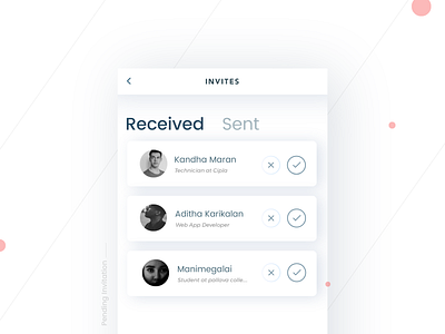 Pending Invitation- Daily UI:: #078