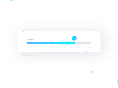 Progress Bar- Daily UI:: #086 bar futuristic glow loading progress ui widget