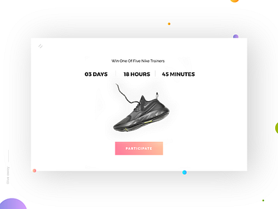 Giveaway- Daily UI:: #097 dailyui day97 giveaway minimal modern nike participate retro shoes ui ux